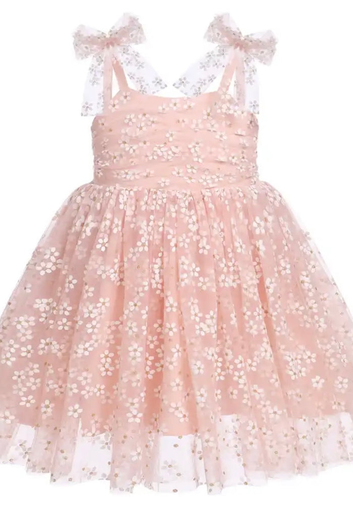 Birthday Tulle Frill Dress - Pink Daisy