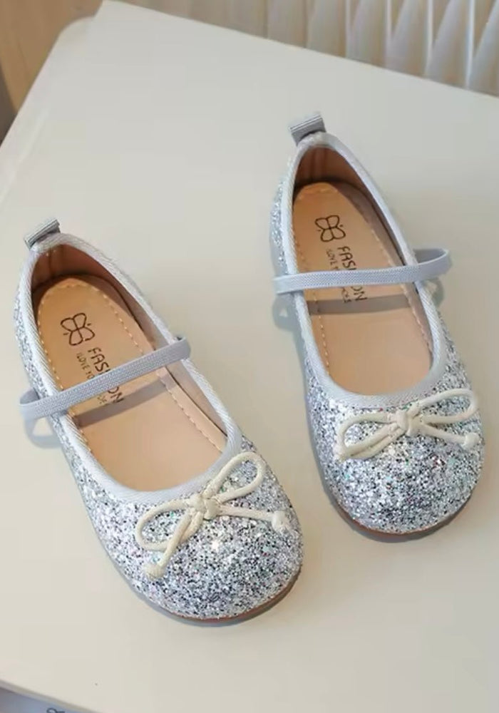 Silver Princess Ballerina Ballet Flat Shoes (pre order) - Fox Baby & Co