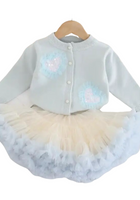 Load image into Gallery viewer, Sparkle Heart Knitted Cardigan &amp; Tulle Tutu (pre order)
