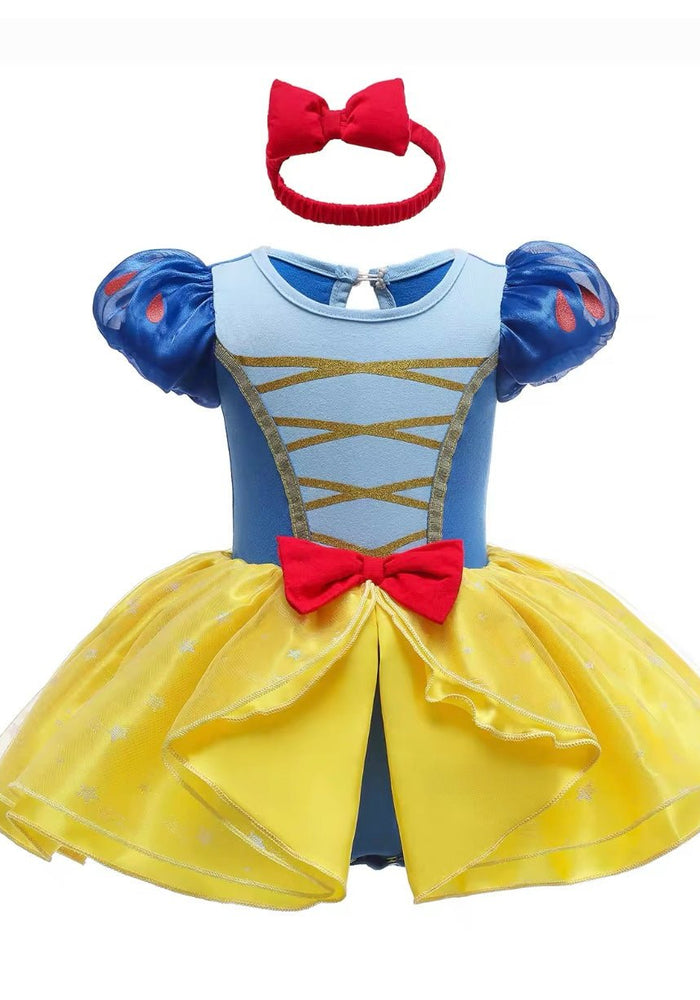 Baby Girls Snow White Princess Tutu Tulle Romper with bow - Fox Baby & Co