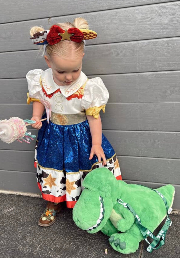 Jessie Cowgirl Princess Costume Dress & Headband (pre order) - Fox Baby & Co