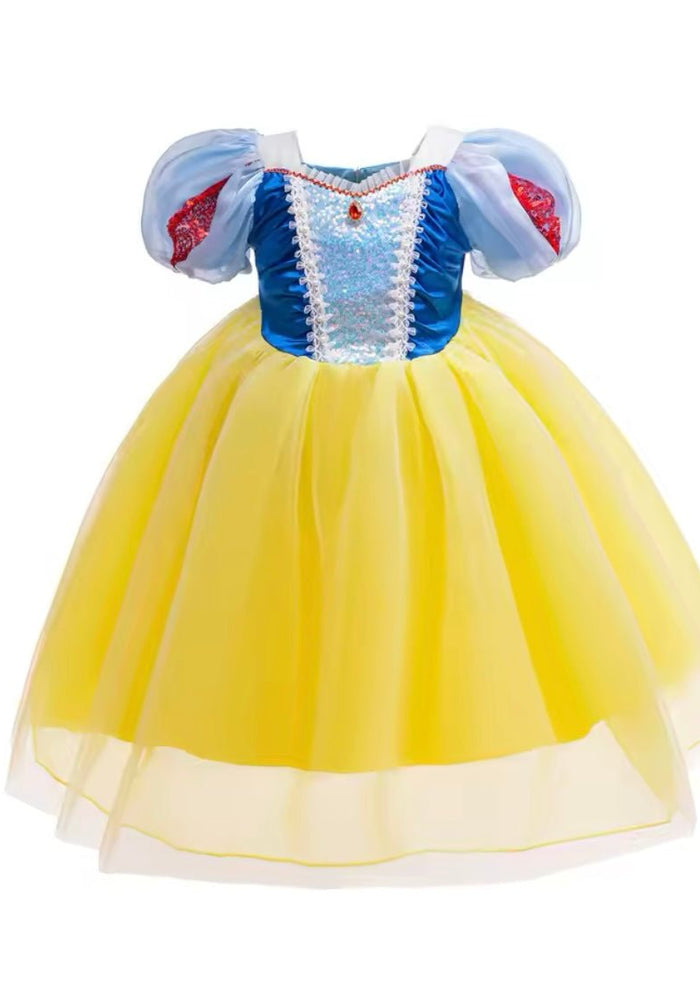 Magical Snow Luxe Princess Birthday Party Dress Costume & Jewellery Set - Fox Baby & Co