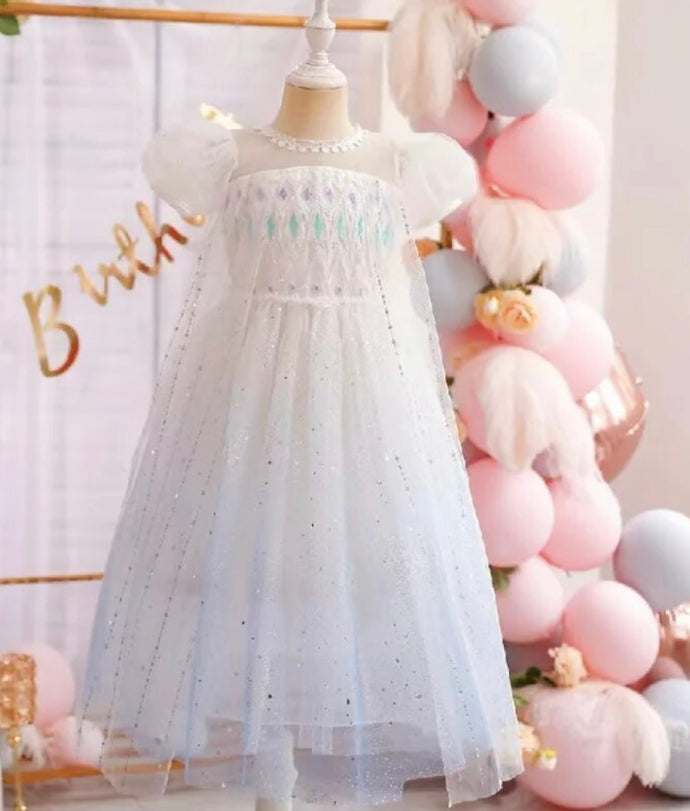 White Snow Princess Birthday Party Dress