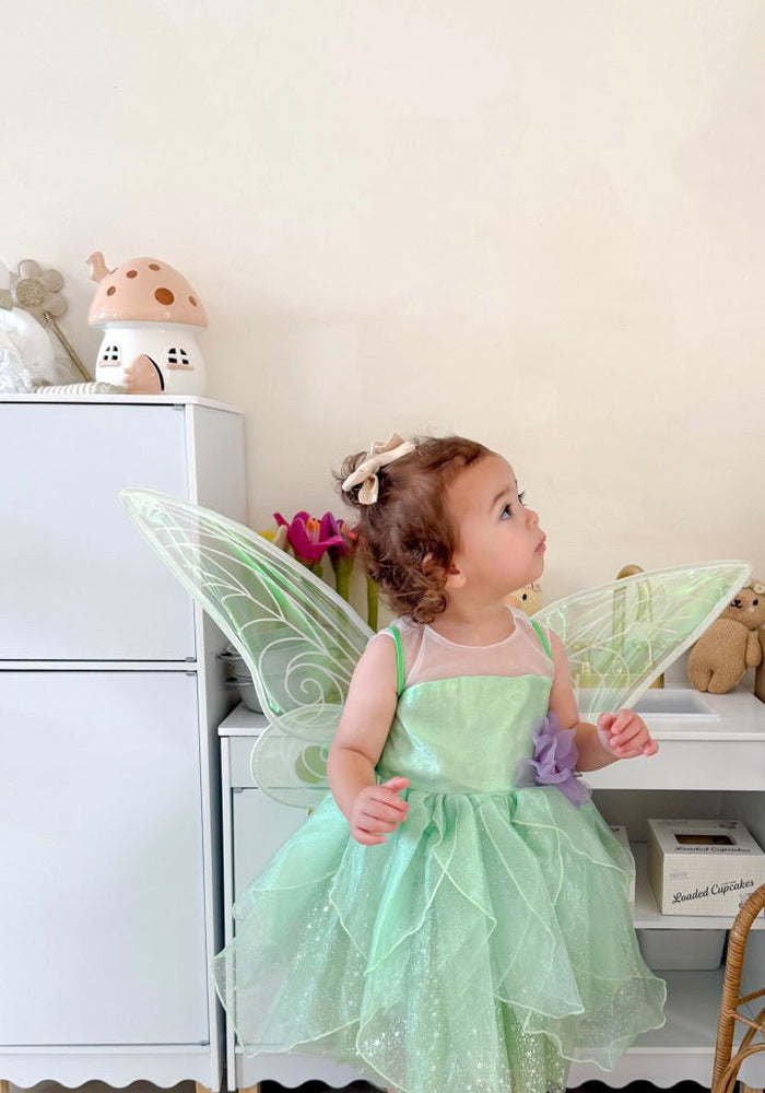 Tinker Fairy Princess Dress & matching Wings - Fox Baby & Co