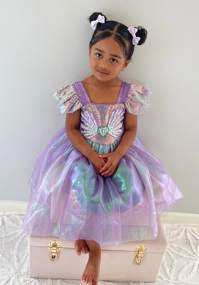 Wonderland Mermaid Princess Birthday Party Dress - Purple - Fox Baby & Co