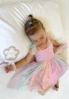 Load image into Gallery viewer, Birthday Tulle Frill Dress - Pastel Rainbow
