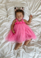 Load image into Gallery viewer, Florence Floral Birthday Tulle Dress - Pink (pre order) - Fox Baby & Co