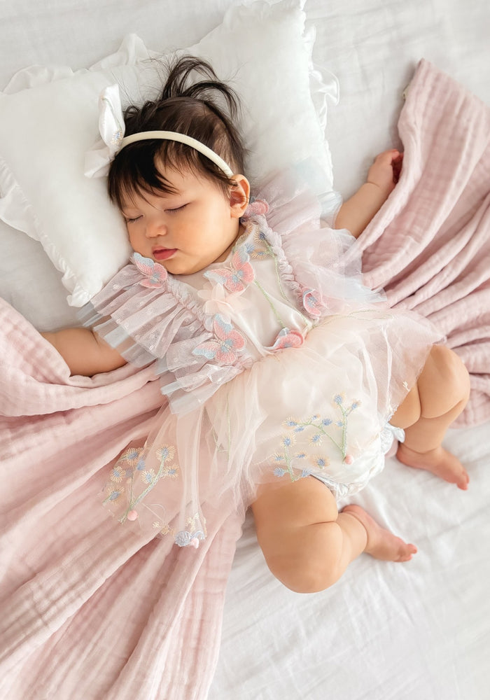 Whimsical Dreamy Butterfly Romper & Bow Headband (pre order) - Fox Baby & Co