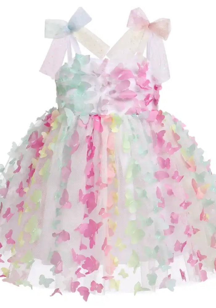 Birthday Tulle Frill Dress - Rainbow Butterfly