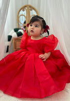 Load image into Gallery viewer, Kids little girls Bonnie Christmas Luxe Dress - Red (pre order) - Fox Baby & Co
