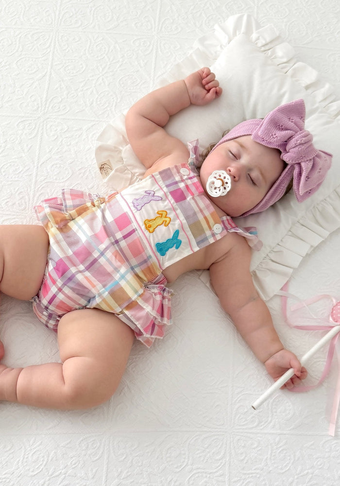 My First Easter Frill Romper & Bow (pre order) - Fox Baby & Co