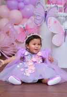 Load image into Gallery viewer, Iris Butterfly Luxe Little Girls Tulle Dress - Lilac - Fox Baby & Co