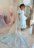 Load image into Gallery viewer, Snow Queen Princess Birthday Party Dress Costume with cape - Fox Baby & Co