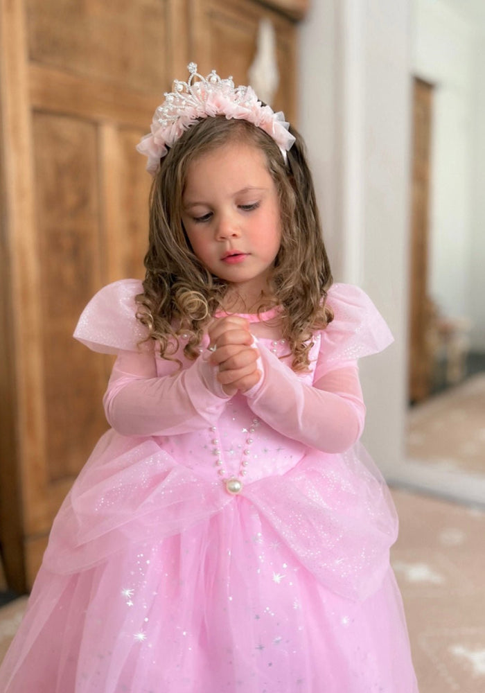 Pink Wonderland Princess Birthday Long Sleeve Party Dress Costume - Fox Baby & Co