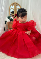 Load image into Gallery viewer, Kids little girls Bonnie Christmas Luxe Dress - Red (pre order) - Fox Baby & Co