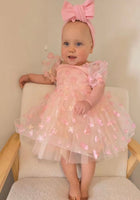 Load image into Gallery viewer, Kids girls Sweetheart Tulle Dress - Pink Rainbow - Fox Baby & Co