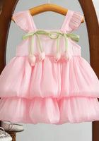 Load image into Gallery viewer, Spring Tulip Puff Frill Dress - Pink - Fox Baby & Co
