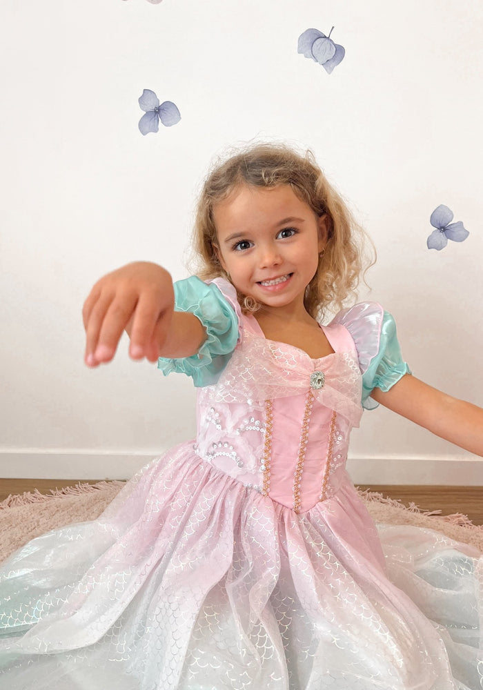 Rainbow Pastel Mermaid Princess Party Dress Costume - Fox Baby & Co