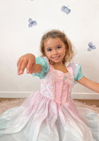Load image into Gallery viewer, Rainbow Pastel Mermaid Princess Party Dress Costume - Fox Baby & Co