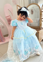 Load image into Gallery viewer, Snow Queen Princess Birthday Party Dress Costume with cape - Fox Baby & Co