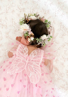 Load image into Gallery viewer, Pixie Butterfly Tulle Dress - Pink Hearts
