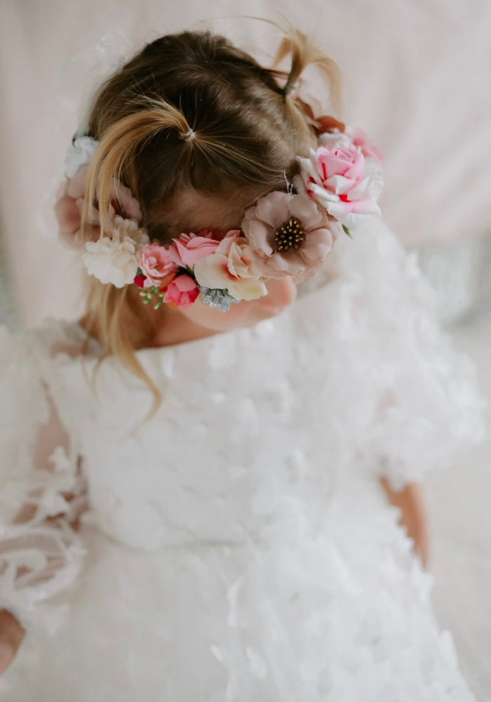 Vintage Floral Birthday Flower Crown - Fox Baby & Co