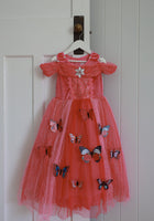 Load image into Gallery viewer, Pink Aurora Butterfly Princess Party Dress Costume