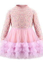 Load image into Gallery viewer, Halo Tutu Ballerina Long Sleeve Dress - Lilac (Limited Stock)
