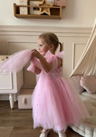 Load image into Gallery viewer, Pearl Princess Luxe Little Girls Tulle Dress - Pink - Fox Baby & Co