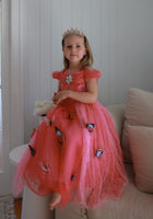 Load image into Gallery viewer, Pink Aurora Butterfly Princess Party Dress Costume