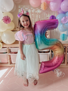 New Style Mermaid Princess Birthday Party Dress Costume