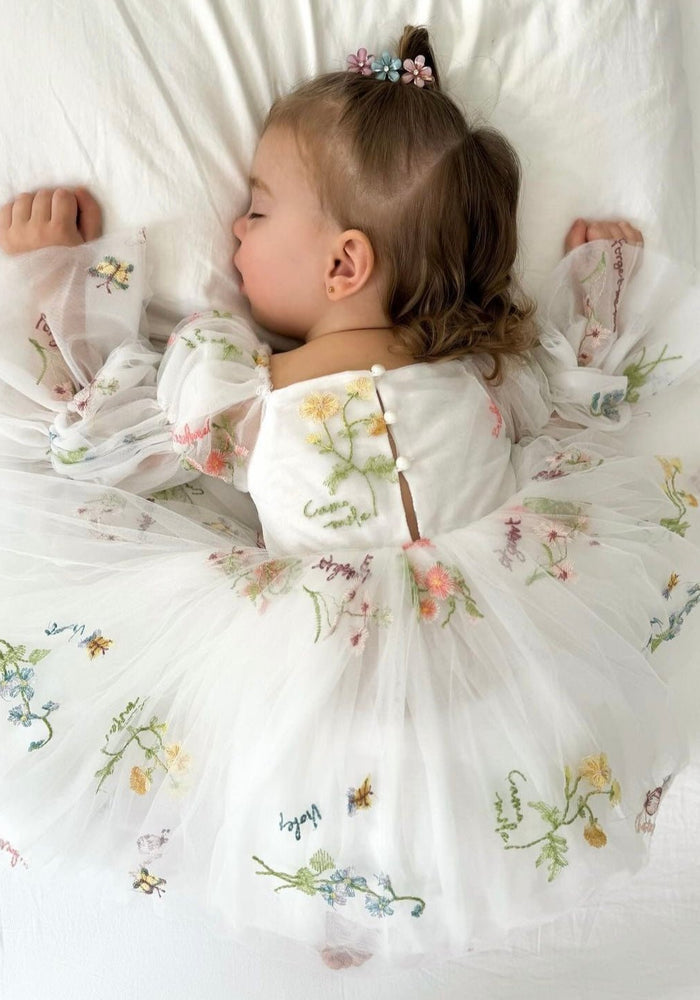Fairy Wonderland Long Sleeve Luxe Tulle Dress (pre order) - Fox Baby & Co