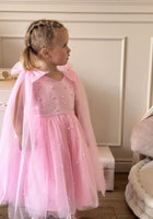 Load image into Gallery viewer, Pearl Princess Luxe Little Girls Tulle Dress - Pink - Fox Baby & Co