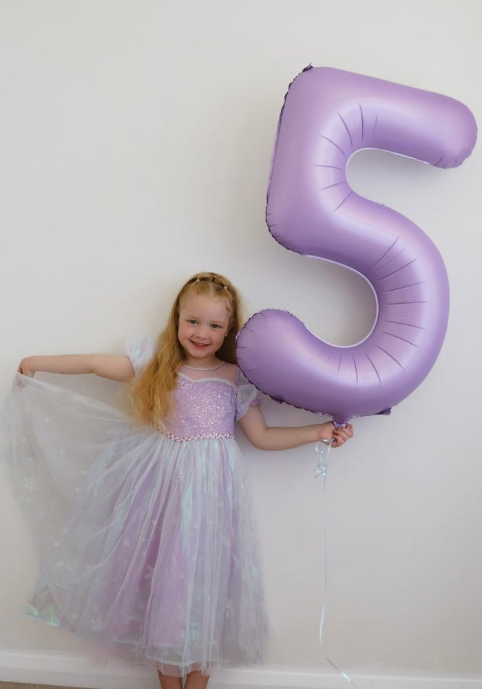 Purple Shimmer Princess Party Dress Costume & Jewellery Set - Fox Baby & Co
