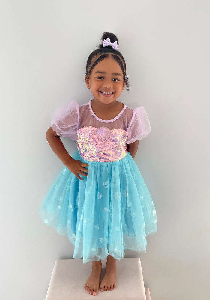 Mermaid Shell Princess Birthday Party Dress - Fox Baby & Co