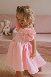 Kids little girls Talulah Flower Party Dress - Pink (pre order)