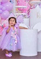 Load image into Gallery viewer, Iris Butterfly Luxe Little Girls Tulle Dress - Lilac - Fox Baby & Co