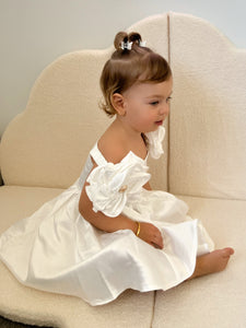 Kids little girls Talulah Flowergirl Party Dress - White