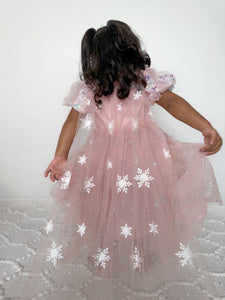 Pink Fairyfloss Princess Birthday Party Dress with cape