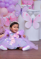 Load image into Gallery viewer, Iris Butterfly Luxe Little Girls Tulle Dress - Lilac - Fox Baby & Co