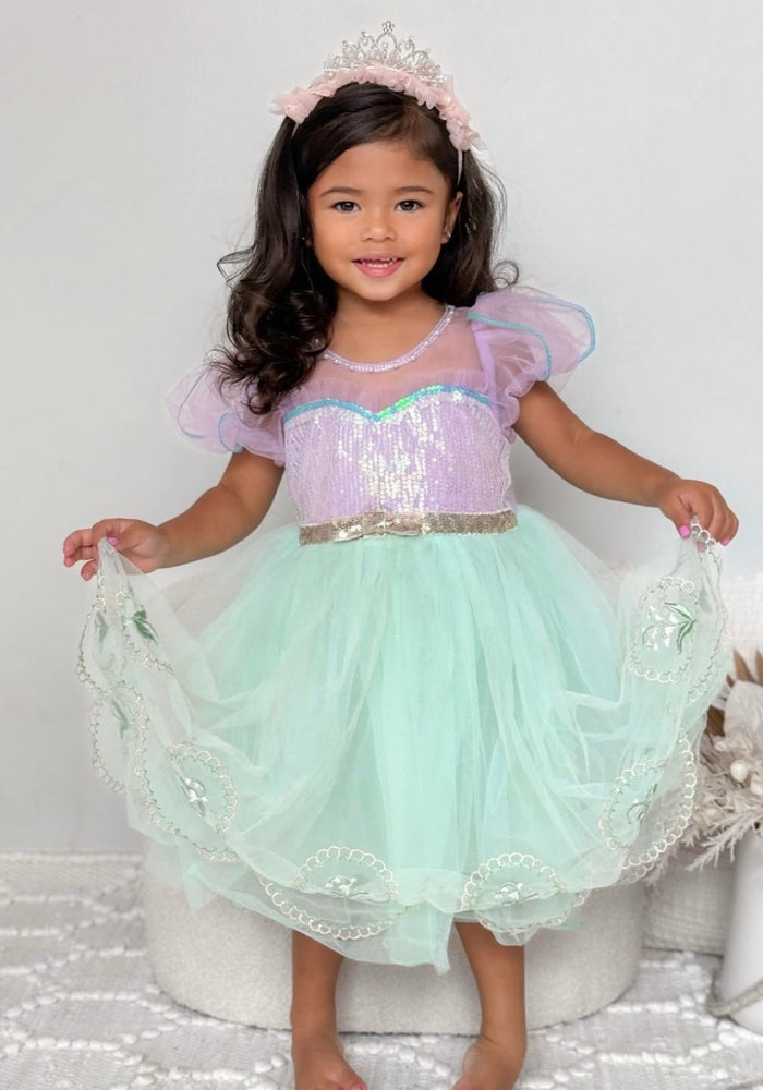 New Style Mermaid Princess Birthday Party Dress Costume - Fox Baby & Co