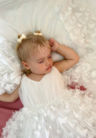 Load image into Gallery viewer, Harper Butterfly Luxe Little Girls Tulle Dress - White (pre order)
