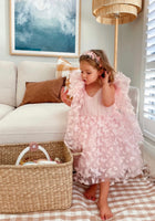 Load image into Gallery viewer, Harper Butterfly Luxe Little Girls Tulle Dress - Baby Pink (pre order)
