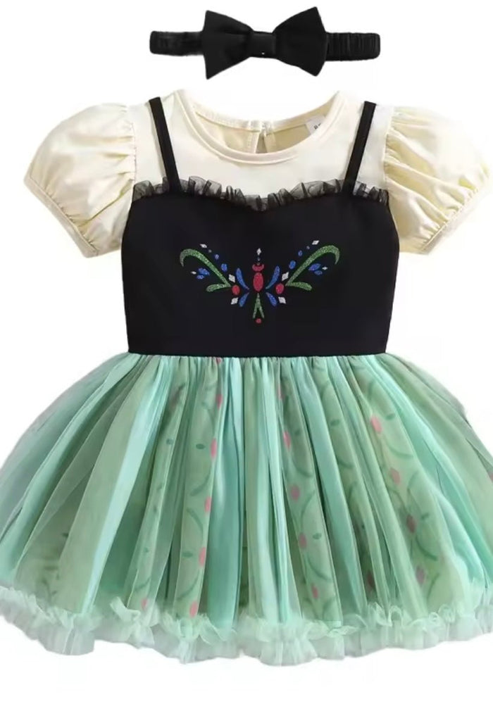 Baby Girls Anna Princess Tutu Tulle Romper with bow - Fox Baby & Co