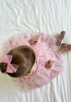 Load image into Gallery viewer, Little Princess Birthday Girl Sparkle Bow Mary Jane Shoe (pre order)
