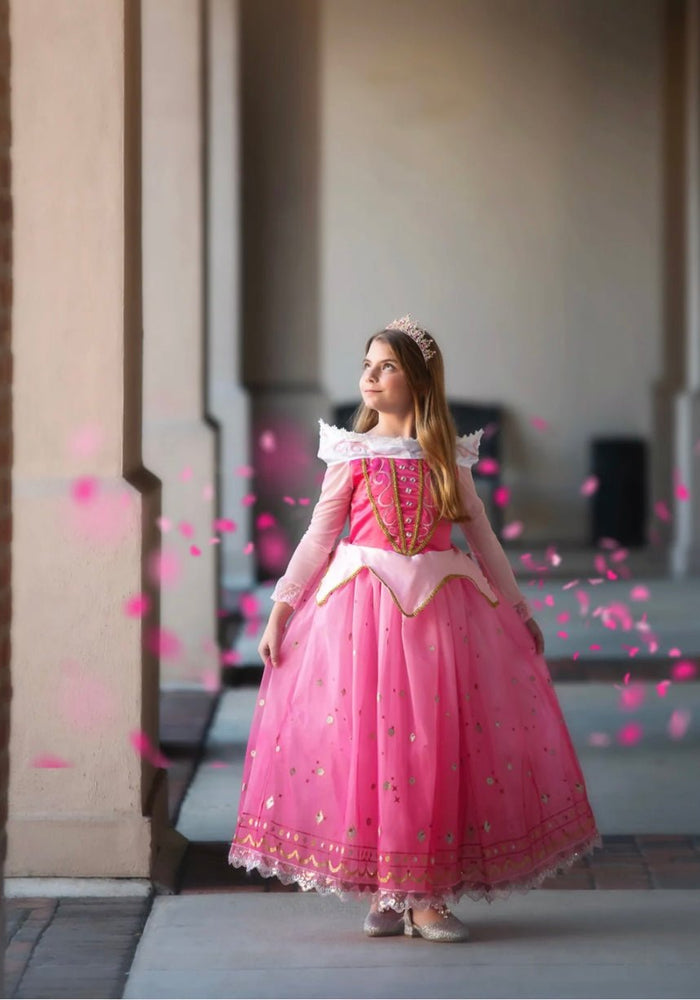 Aurora Pink Princess Long Sleeve Party Dress Costume - Fox Baby & Co