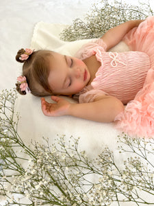 Kids little girls Ballerina Princess Tutu Dress - Baby Pink
