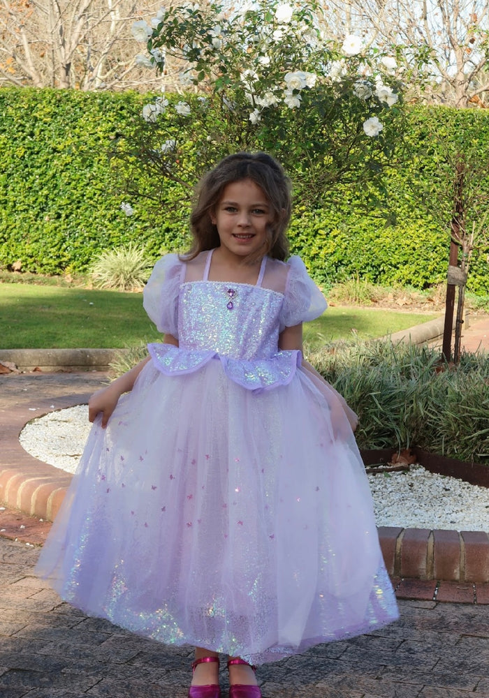 Rapunzel Butterfly Princess Party Puff Sleeve Dress Costume - Fox Baby & Co