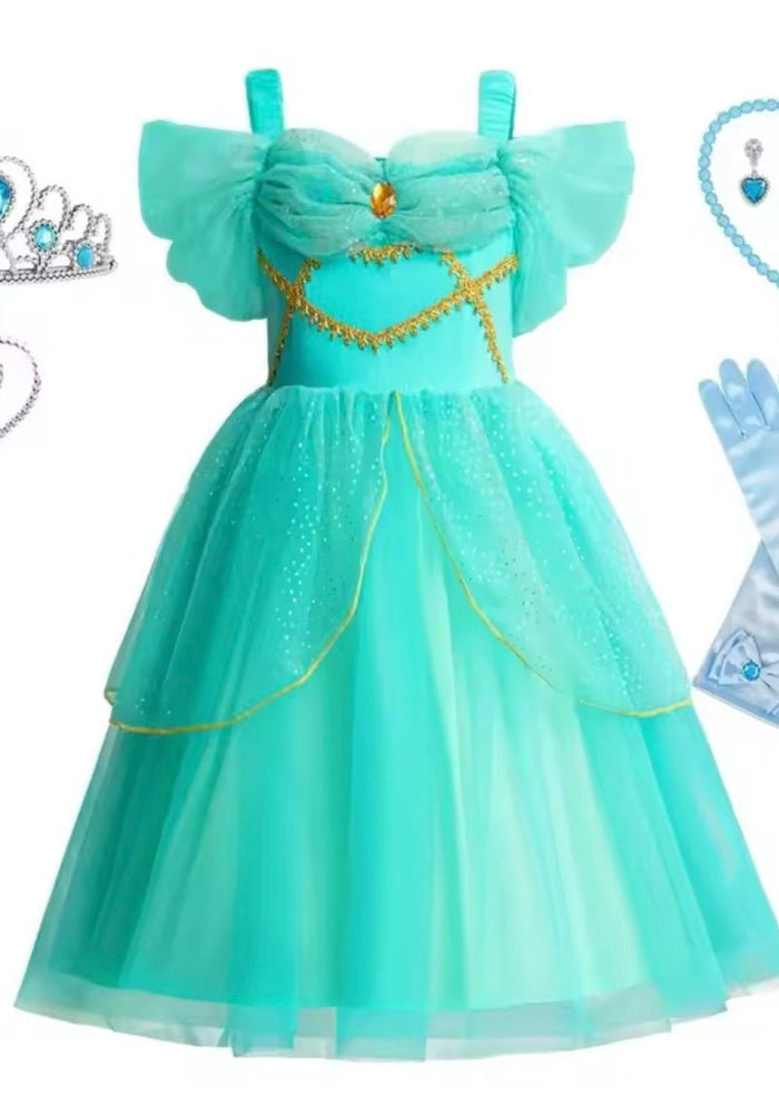 Genie Enchanted Princess Luxe Birthday Party Dress Costume - Fox Baby & Co