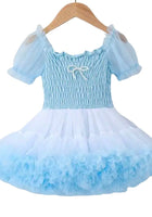Load image into Gallery viewer, Kids little girls Ballerina Princess Tutu Dress - Blue - Fox Baby & Co